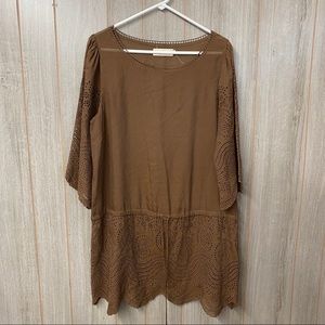 4loveandliberty Cotton Lace Tunic with Drop waist